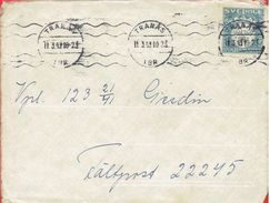 SWEDEN # MILITARY BRIEF   SEND FROM TRANÅS  11.3-1943 - Militaires