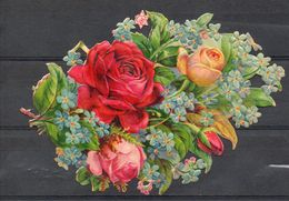 Bouquet De Roses. 100mm. Fabrique De Confiserie Raidelet - Flores