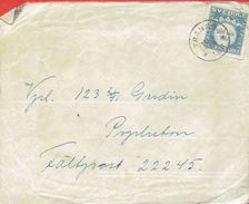 SWEDEN # MILITARY BRIEF WITH CONTENTS SEND TRANÅS  11.5.43 - Militares