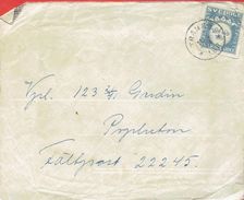 SWEDEN # MILITARY BRIEF WITH CONTENTS SEND TRANÅS  11.5.43 - Militaire Zegels