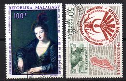Col 4/ Madagascar PA  N° 108 & 109 Oblitéré   Cote 2.25€ - Madagaskar (1960-...)