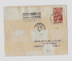 20 – CORSE « AJACCIO »LSI - 20gr. – Tarif P.A. « AJACCIO / MARSEILLE » 50c. (9.8.26/ - 1927-1959 Storia Postale