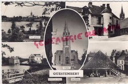 56 - QUESTEMBERT- EGLISE- HALLES- PLACE AUX MOUTONS-MOULIN DE CELAC - Questembert