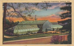 Ohio Cincinnati Eden Park Conservatory 1942 Curteich - Cincinnati