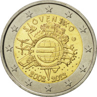 Slovaquie, 2 Euro, 10 Ans De L'Euro, 2012, SPL, Bi-Metallic - Slovaquie