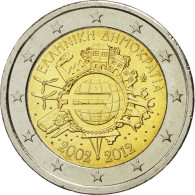 Grèce, 2 Euro, 10 Ans De L'Euro, 2012, SPL, Bi-Metallic - Griekenland