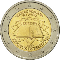 Autriche, 2 Euro, Traité De Rome 50 Ans, 2007, SUP+, Bi-Metallic - Austria