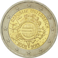 Autriche, 2 Euro, 10 Ans De L'Euro, 2012, SPL, Bi-Metallic - Austria