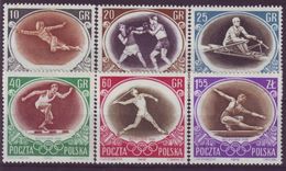 POLAND 984-989,unused,olimpic Sport - Estate 1956: Melbourne