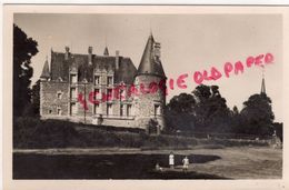 28 - COURTALAIN - LE CHATEAU ET LE CLOCHER   CARTE PHOTO LETARD - Courtalain