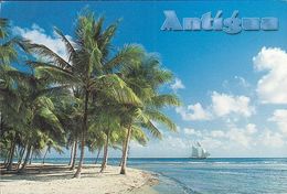 Antigua - Beach - Sailing Vessel - Nice Stamp - Antigua E Barbuda