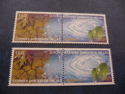 TIMBRES   EUROPA   2001   GRECE   N  2054 A 2057   COTE  17,00  EUROS      NEUFS  LUXE** - Ungebraucht