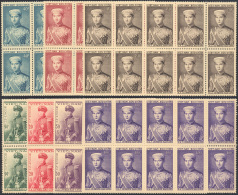 VIETNAM 1954 - Principe Bao-Long (22/28), Blocchi Di 10 Esemplari, Gomma Originale Integra, Perfetti... - Autres & Non Classés