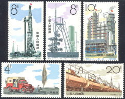 1964 - Petroleum Industry, Complete Set Of 5 Stamps (1583/1587), O. G., Never Hinged. ... - Other & Unclassified