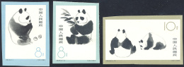 1963 - Giant Panda, Complete Imperforated Set Of 3 Stamps (1493/1495), O. G., Never Hinged. ... - Autres & Non Classés