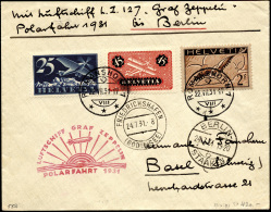 SVIZZERA POSTA AEREA 1931 - Lettera Affrancata Dalla Svizzera 22/7/1931 Trasportata Con La Crociera ... - Other & Unclassified