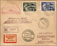 RUSSIA POSTA AEREA 1931 - 35 K. E 1 R. Zeppelin Polar Fahrt, Non Dentellati (A28A,A29A), Perfetti, S... - Other & Unclassified