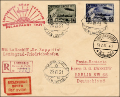 RUSSIA POSTA AEREA 1931 - 35 K. E 1 R. Zeppelin Polar Fahrt, Non Dentellati (A28A,A29A), Perfetti, S... - Other & Unclassified