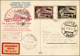 RUSSIA POSTA AEREA 1931 - 30 K. E 1 R. Zeppelin Polar Fahrt, Non Dentellati (A27A,A29A), Perfetti, S... - Other & Unclassified