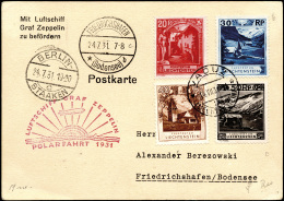 LIECHTENSTEIN POSTA AEREA 1931 - Cartolina Affrancata Dal Liechtenstein 14/7/1931 Trasportata Con Il... - Autres & Non Classés