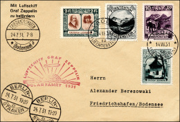 LIECHTENSTEIN POSTA AEREA 1931 - Aerogramma Affrancato Dal Liechtenstein 14/7/1931 Trasportato Con L... - Autres & Non Classés