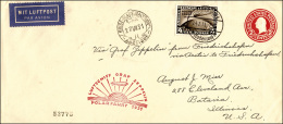 GERMANIA REICH POSTA AEREA 1931 - 4 M. Polar Fahrt (Mi 458), Perfetto, Su Intero Postale Americano D... - Other & Unclassified