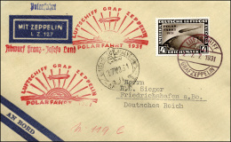GERMANIA REICH POSTA AEREA 1931 - 4 M. Polar Fahrt (Mi 458), Perfetto, Su Aerogramma Impostato A Bor... - Autres & Non Classés