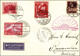 AUSTRIA POSTA AEREA 1931 - Lettera Affrancata Dall'Austria 22/8/1931 Trasportata Al Polo Nord Con La... - Autres & Non Classés
