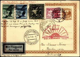 AUSTRIA POSTA AEREA 1931 - Cartolina Postale Con Affrancatura Complementare Dall'Austria 21/7/1931 T... - Altri & Non Classificati