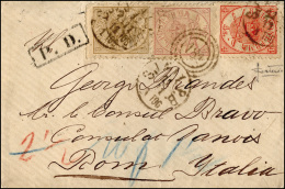 DANIMARCA 1870 - 11 November 1870, Single Rate Letter From Zealand Post Handling Bureau To Rome, Pre... - Autres - Europe