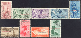 1934 - Mondiali Di Calcio, Serie Completa Con Posta Aerea (75/79+A), Usati, Perfetti. ... - Egée