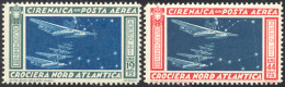 POSTA AEREA 1933 - Crociera Balbo (18/19), Gomma Originale Integra, Perfetti. ... - Cirenaica