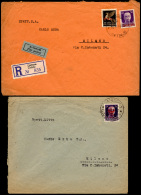 LUBIANA/CETTIGNE 1943/44 - 50 Cent. Soprastampato (8), Perfetto, Su Busta Da Lubiana 15/10/1944 A Mi... - Other & Unclassified