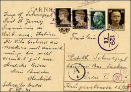 LUBIANA 1941 - 30 Cent. Cartolina Postale, Integrata Con 10 Cent. E 25 Cent. Imperiale (Filagrano C8... - Other & Unclassified