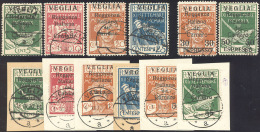 VEGLIA 1920 - Le Due Emissioni Con Espressi (1/4, 5/10+E), Perfetti, Usati, In Parte Su Frammento. ... - Altri & Non Classificati