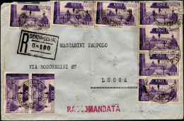 1947 - 20 Lire Repubbliche Medioevali (570), Nove Esemplari Su Raccomandata Da Genova Del 31/3/1947 ... - Autres & Non Classés