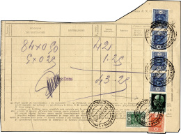 1944 - 25 Cent. Soprastampato Fascetto (491), In Affrancatura Mista Con 1 Lira, 2 Lire E 10 Lire, Du... - Other & Unclassified