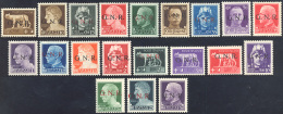 1944 - Soprastampati G.N.R. Di Verona, Serie Completa (470/489), Gomma Originale Integra, Perfetti. ... - Altri & Non Classificati