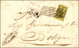 1859 - 15 Cent. Giallo (3), "accorciato" Nei Due Lati Verticali Per Evidente FRODE POSTALE, Su Lette... - Modène