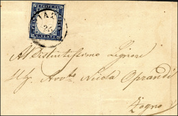 PIAZZA, CO Punti 8 - 20 Cent. (15Ca), Perfetto, Su Lettera Del 26/7/1860 Per Zogno. ... - Lombardo-Veneto