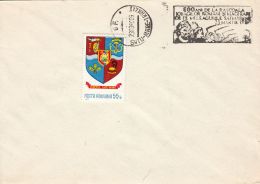 PEASANT UPRISING SPECIAL POSTMARK, SATU MARE COUNTY STAMP ON COVER, 1980, ROMANIA - Covers & Documents