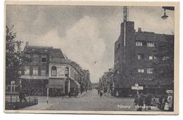 Old Postcard, Holland, Tilburg Stationsstraat, Street, Shops, People Etc. - Tilburg