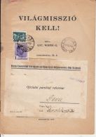 5407FM- WORLD MISSION, RELIGIOUS PROPAGANDA MAGAZINE, KING CHARLES 2ND AND AVIATION STAMPS, HUNGARIAN, 1939, ROMANIA - Revues & Journaux