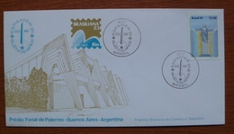 Letter - Cover - Sobre Conmemorativo Espamer 81 - Brasil - Lettres & Documents