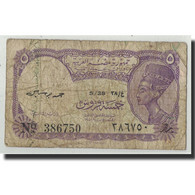 Billet, Égypte, 5 Piastres, L.1940, KM:182e, B - Egypte