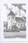 Flins Sur Seine - L'église - Yves Ducourtioux 1995 Illustrateurs (n°78228) - Flins Sur Seine