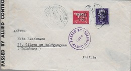 1946 AMG VG - Lettera Per Estero - Austria - Storia Postale