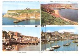 WHITBY, Yorkshire, GB :East Cliff And Abbey,Harbour, And Quay;+ Flamme SUNSHINE RESORT FOR HOLIDAYS ; 1967 - Whitby