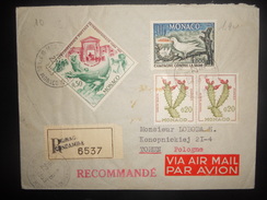 Monaco Lettre Recommande De Monaco Condamine 1963 Pour Torun - Briefe U. Dokumente