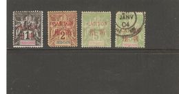 CANTON  N°1/2/5  NEUF* ET OBLITERE  DE1901/02 - Unused Stamps